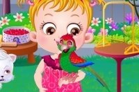 Baby Hazel e il pappagallo Baby Hazel e il pappagallo