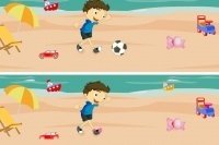 Cerca le differenze – La spiaggia Cerca le differenze – La spiaggia