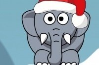 L’elefante russa a Natale