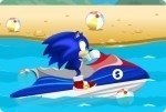 Sonic sulla moto d'acqua
